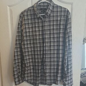 Matinique Black and Gray Checkered Shirt
